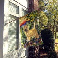 Cairn Terrier Flag Canvas House Size