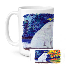 Caroline's Treasures SS8240CM15 Great Pyrenees Coffee Mug, 15 ounce, multicolor