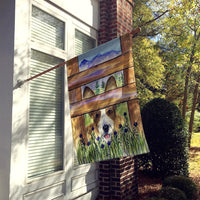 Corgi Flag Canvas House Size