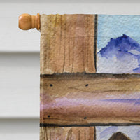 Corgi Flag Canvas House Size