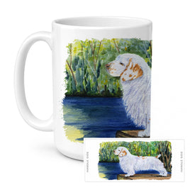 Caroline's Treasures SS8261CM15 Clumber Spaniel Coffee Mug, 15 ounce, multicolor