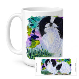 Caroline's Treasures SS8270CM15 Japanese Chin Coffee Mug, 15 ounce, multicolor