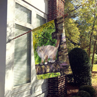 Cat - Birman Flag Canvas House Size