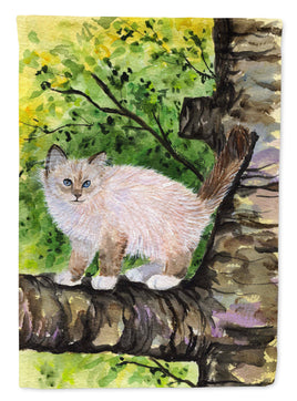 Cat - Birman Flag Canvas House Size