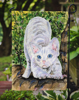 Cat - Devon Rex Flag Garden Size