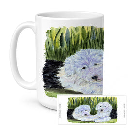 Caroline's Treasures SS8282CM15 Old English Sheepdog Coffee Mug, 15 ounce, multicolor