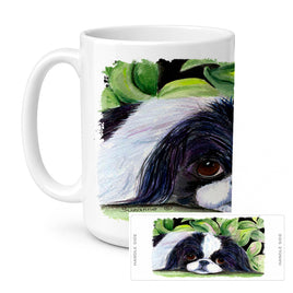 Caroline's Treasures SS8322CM15 Japanese Chin Coffee Mug, 15 ounce, multicolor