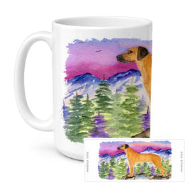 Caroline's Treasures SS8327CM15 Rhodesian Ridgeback Coffee Mug, 15 ounce, multicolor