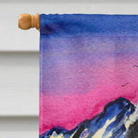 Schnauzer Flag Canvas House Size