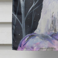 Clumber Spaniel Flag Canvas House Size