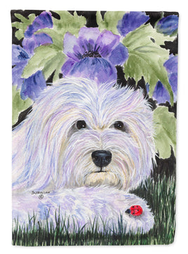 Coton de Tulear Flag Canvas House Size