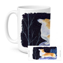 Caroline's Treasures SS8373CM15 Starry Night Corgi Coffee Mug, 15 ounce, multicolor