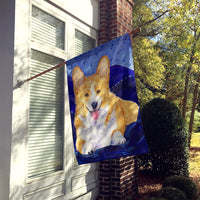 Corgi Flag Canvas House Size
