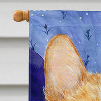 Corgi Flag Canvas House Size