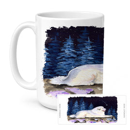 Caroline's Treasures SS8438CM15 Starry Night Great Pyrenees Coffee Mug, 15 ounce, multicolor