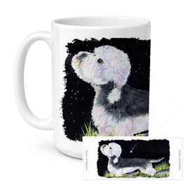 Caroline's Treasures SS8486CM15 Starry Night Dandie Dinmont Terrier Coffee Mug, 15 ounce, multicolor