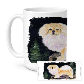 Caroline's Treasures SS8504CM15 Starry Night Tibetan Spaniel Coffee Mug, 15 ounce, multicolor