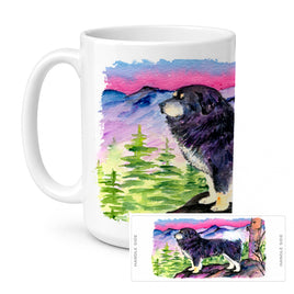 Caroline's Treasures SS8528CM15 Tibetan Mastiff Coffee Mug, 15 ounce, multicolor