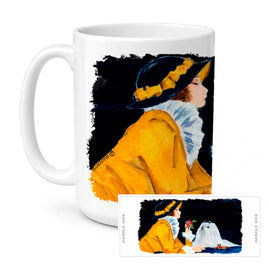 Caroline's Treasures SS8537CM15 Lady with her Maltese Coffee Mug, 15 ounce, multicolor