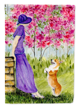 Corgi Flag Canvas House Size