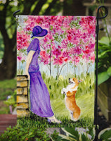 Corgi Flag Garden Size