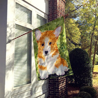 Corgi Flag Canvas House Size