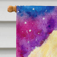 Golden Retriever Flag Canvas House Size