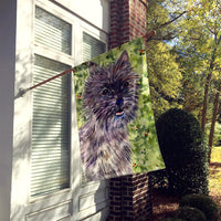 Cairn Terrier Flag Canvas House Size