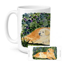 Caroline's Treasures SS8852CM15 Golden Retriever Coffee Mug, 15 ounce, multicolor