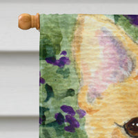 Corgi Flag Canvas House Size