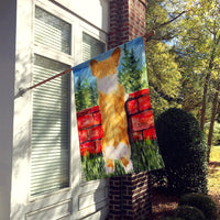 Corgi Flag Canvas House Size