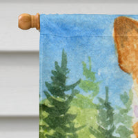 Corgi Flag Canvas House Size