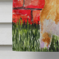 Corgi Flag Canvas House Size