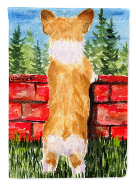 Corgi Flag Canvas House Size