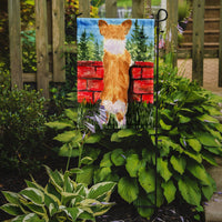 Corgi Flag Garden Size