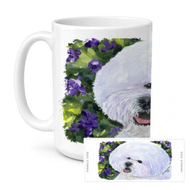 Caroline's Treasures SS8897CM15 Bichon Frise Coffee Mug, 15 ounce, multicolor