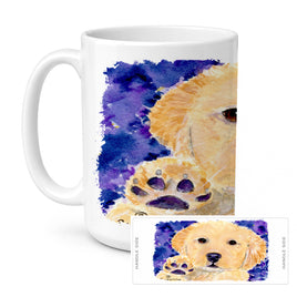 Caroline's Treasures SS8903CM15 Golden Retriever Coffee Mug, 15 ounce, multicolor