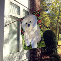 Bichon Frise Flag Canvas House Size