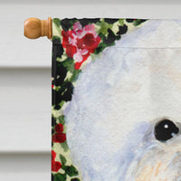 Bichon Frise Flag Canvas House Size