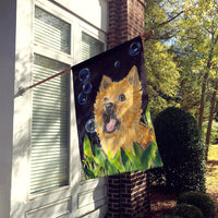 Cairn Terrier Flag Canvas House Size