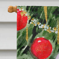 Christmas Tree with  Bichon Frise Flag Canvas House Size