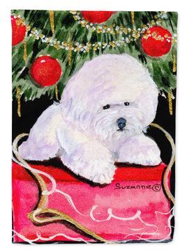 Christmas Tree with  Bichon Frise Flag Garden Size