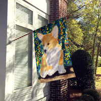 Corgi Flag Canvas House Size