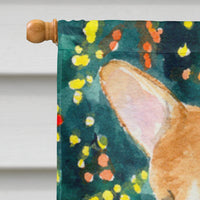 Corgi Flag Canvas House Size