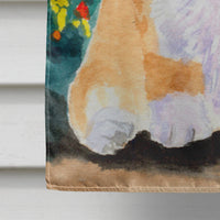 Corgi Flag Canvas House Size