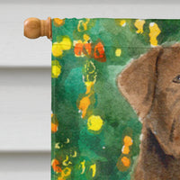Chesapeake Bay Retriever Flag Canvas House Size