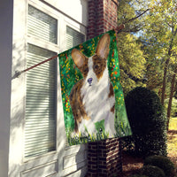 Corgi Flag Canvas House Size