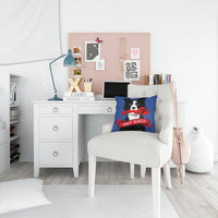 Ahoy Matey Nautical Border Collie Canvas Decorative Pillow VHA3011PW1414