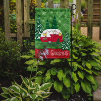 Christmas Vintage Glamping Trailer Flag Garden Size VHA3018GF