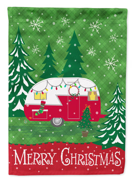 Christmas Vintage Glamping Trailer Flag Garden Size VHA3018GF